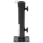 Base per Ombrellone per Palo da Ø38/48 mm Nero Opaco in Acciaio