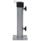 Base per Ombrellone per Palo da Ø38/48 mm Argento in Acciaio