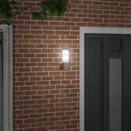 Lampada da Parete Esterna Argento 12 x 8,5 x 27 cm