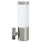 Lampada da Parete Esterna Argento 12 x 8,5 x 27 cm