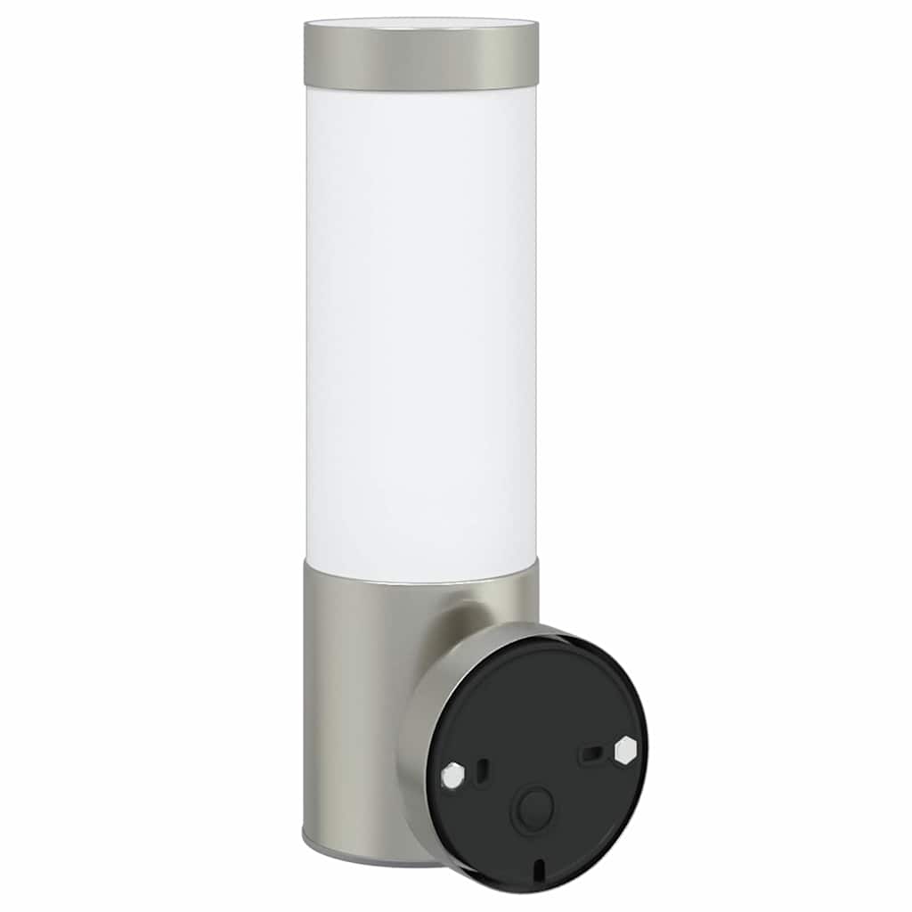 Lampada da Parete Esterna 2 pcs Argento 12 x 8,5 x 27 cm