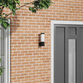Lampada da Parete Esterna Nero 12 x 8,5 x 27 cm