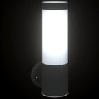 Lampada da Parete Esterna Nero 12 x 8,5 x 27 cm