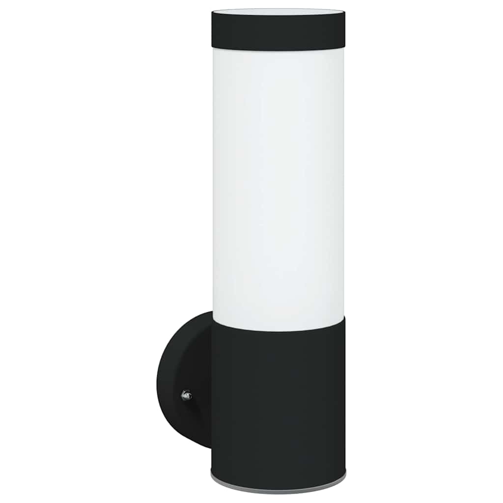 Lampada da Parete Esterna 2 pcs Nero 12 x 8,5 x 27 cm