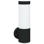 Lampada da Parete Esterna 2 pcs Nero 12 x 8,5 x 27 cm