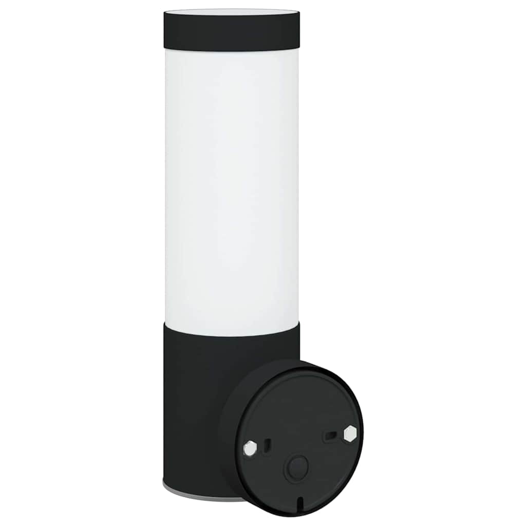 Lampada da Parete Esterna 2 pcs Nero 12 x 8,5 x 27 cm