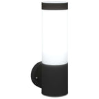 Lampada da Parete Esterna 2 pcs Nero 12 x 8,5 x 27 cm