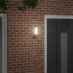 Lampada da Parete Esterna Argento 12 x 8,5 x 29 cm