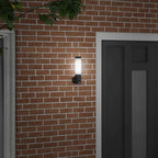 Lampada da Parete Esterna Nero 12 x 8,5 x 29 cm