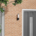 Lampada da Parete Esterna Nero 12 x 8,5 x 29 cm