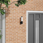 Lampada da Parete Esterna Nero 12 x 8,5 x 29 cm