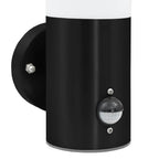Lampada da Parete Esterna 2 pcs Nero 12 x 8,5 x 29 cm