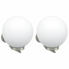 Lampada da Parete Esterna 2 pcs Argento 29 x 25 x 33 cm