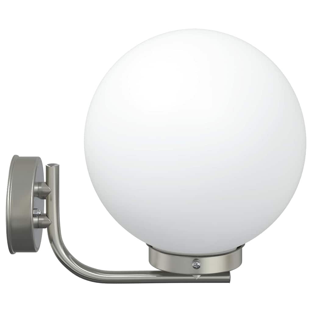 Lampada da Parete Esterna 2 pcs Argento 29 x 25 x 33 cm