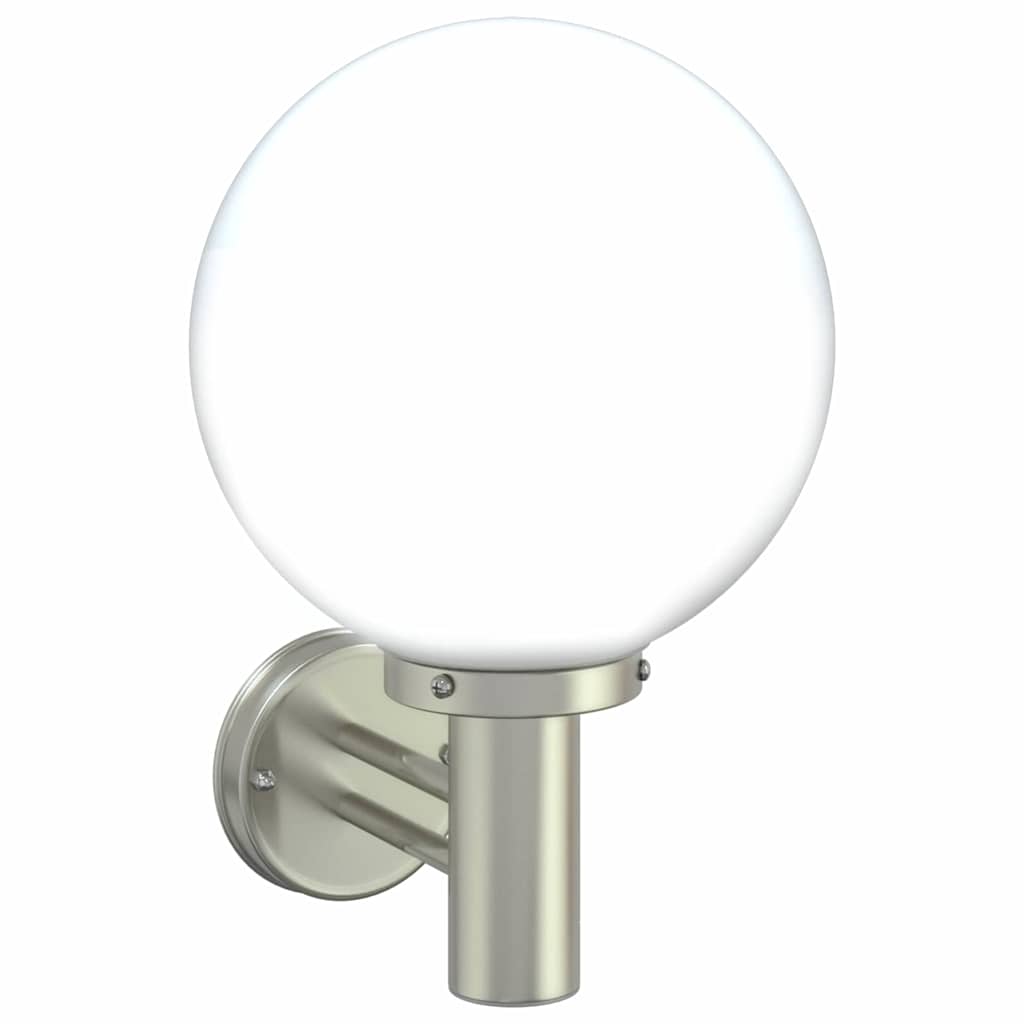 Lampada da Parete Esterna 2 pcs Argento 28 x 25 x 38 cm