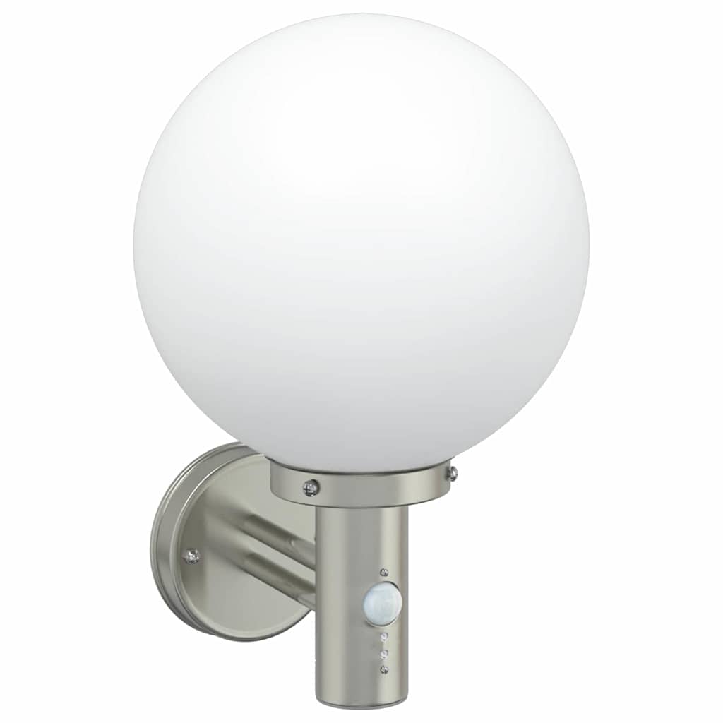 Lampada da Parete Esterna 2 pcs Argento 28 x 25 x 38 cm