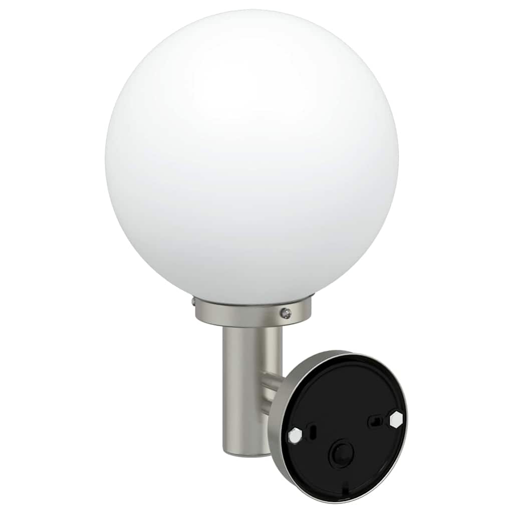 Lampada da Parete Esterna 2 pcs Argento 28 x 25 x 38 cm