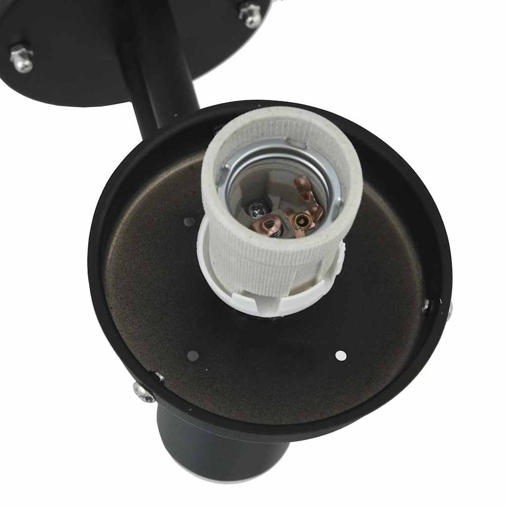Lampada da Parete Esterna 2 pcs Nero 28 x 25 x 38 cm