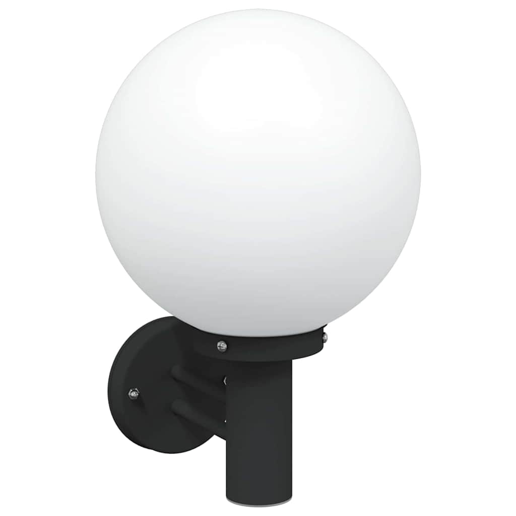 Lampada da Parete Esterna 2 pcs Nero 28 x 25 x 38 cm