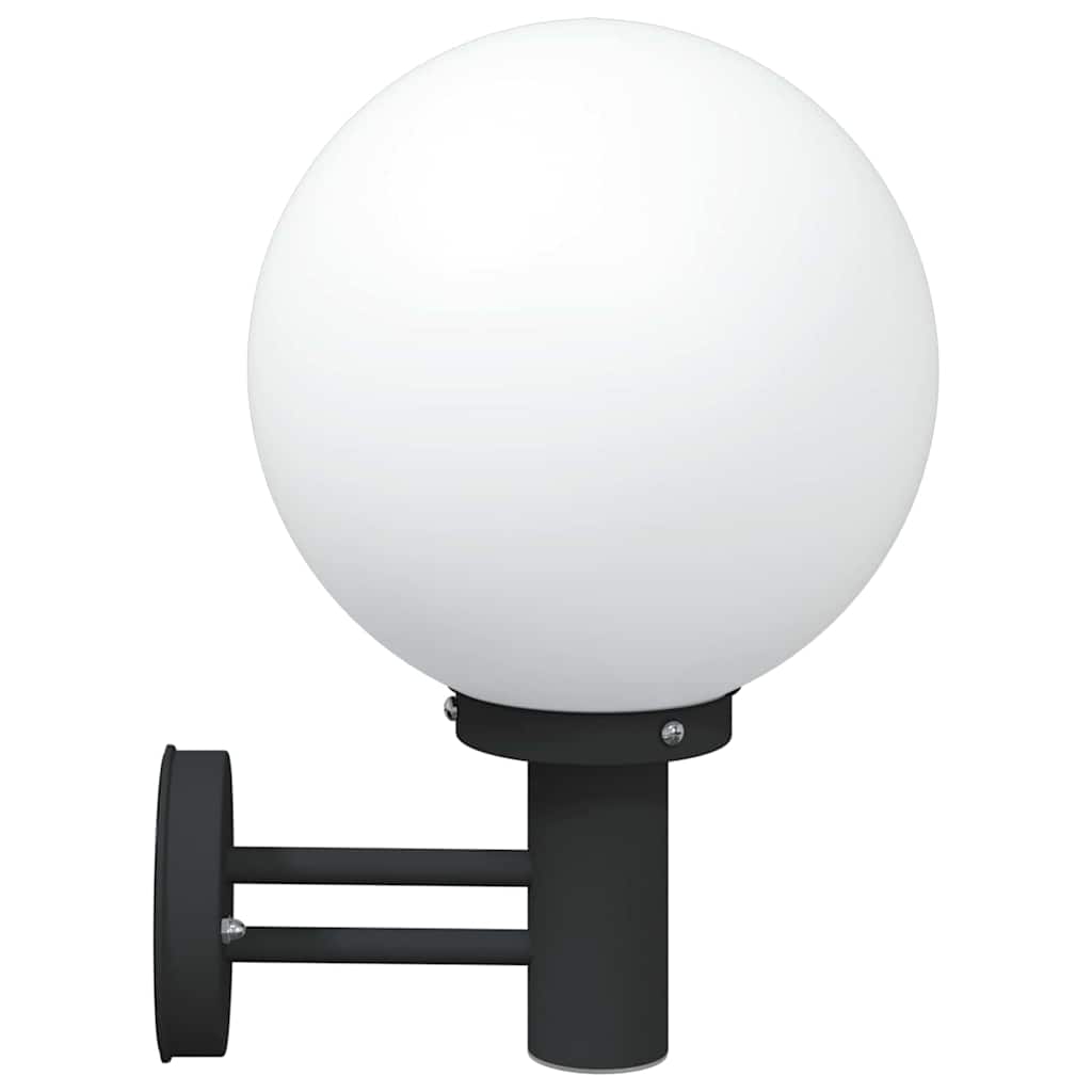 Lampada da Parete Esterna 2 pcs Nero 28 x 25 x 38 cm