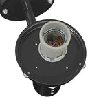 Lampada da Parete Esterna 2 pcs Nero 28 x 25 x 38 cm