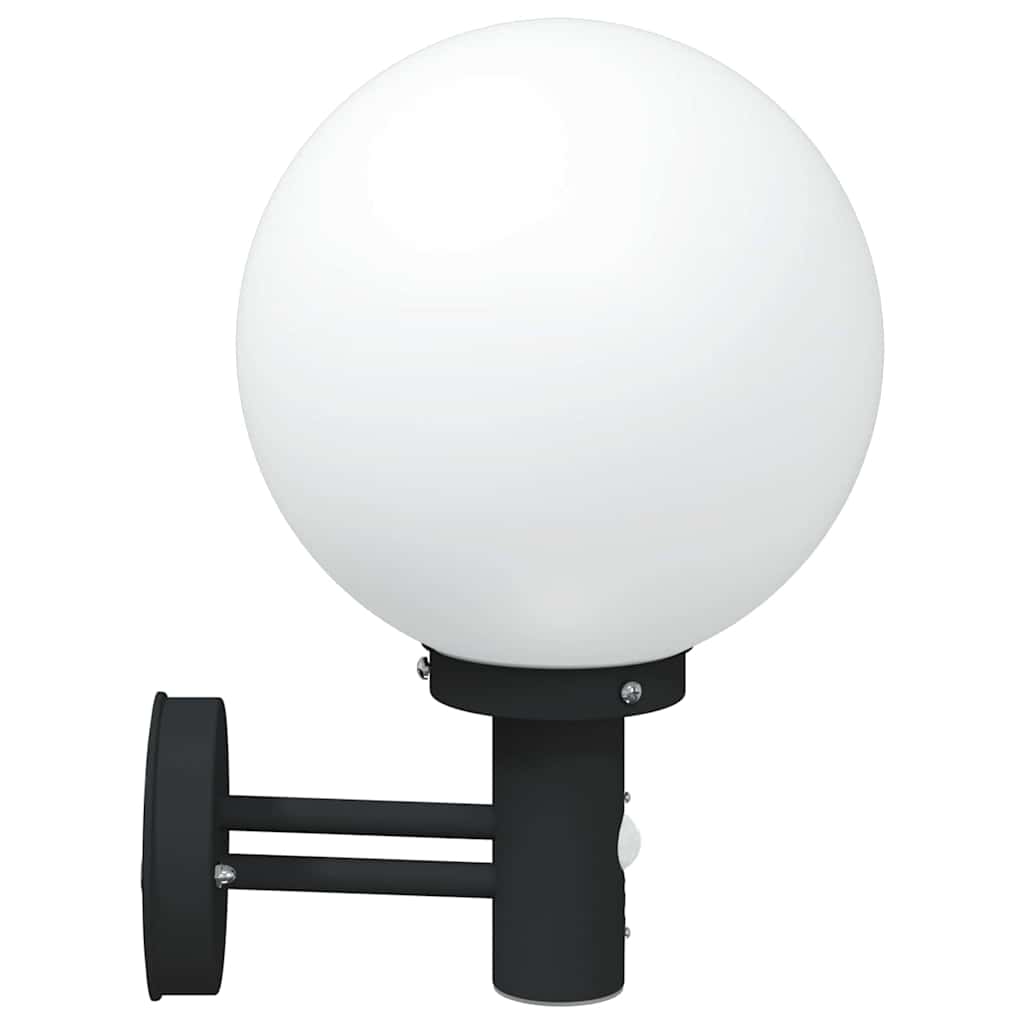 Lampada da Parete Esterna 2 pcs Nero 28 x 25 x 38 cm