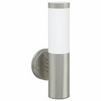 Lampada da Parete Esterna 2 pcs Argento 15 x 7,5 x 33 cm