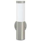 Lampada da Parete Esterna 2 pcs Argento 15 x 7,5 x 33 cm