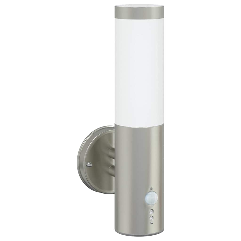 Lampada da Parete Esterna Argento 15 x 7,5 x 33 cm