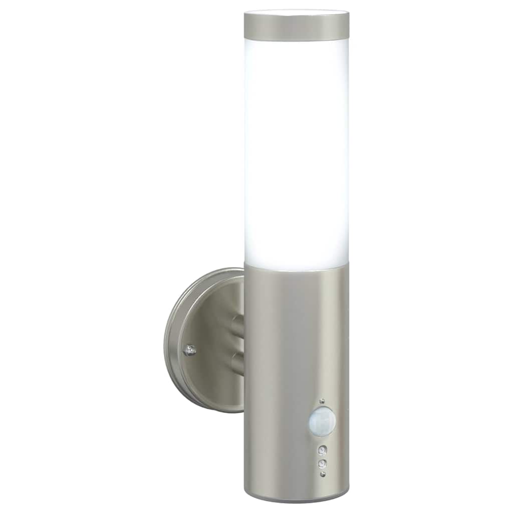 Lampada da Parete Esterna Argento 15 x 7,5 x 33 cm
