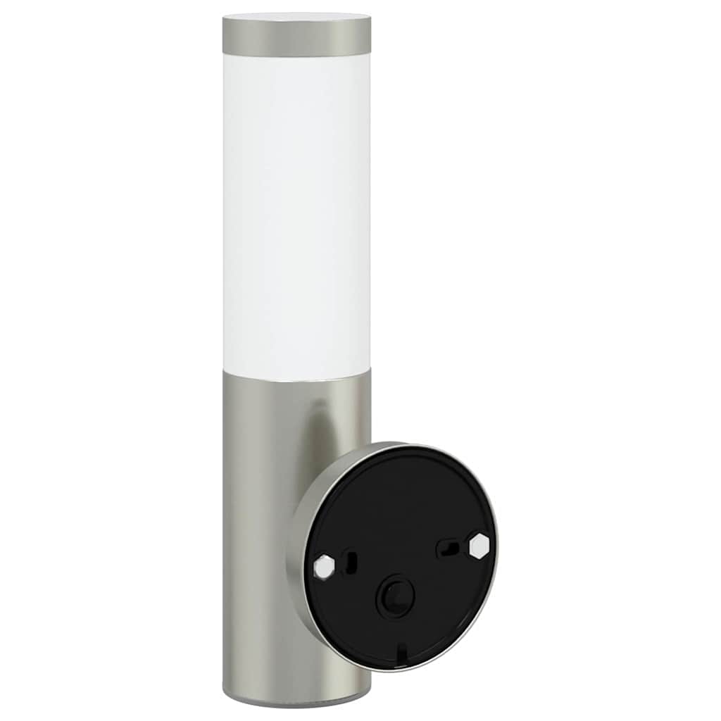 Lampada da Parete Esterna 2 pcs Argento 15 x 7,5 x 33 cm