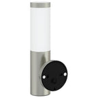 Lampada da Parete Esterna 2 pcs Argento 15 x 7,5 x 33 cm