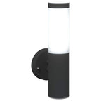 Lampada da Parete Esterna 2 pcs Nero 15 x 7,5 x 33 cm