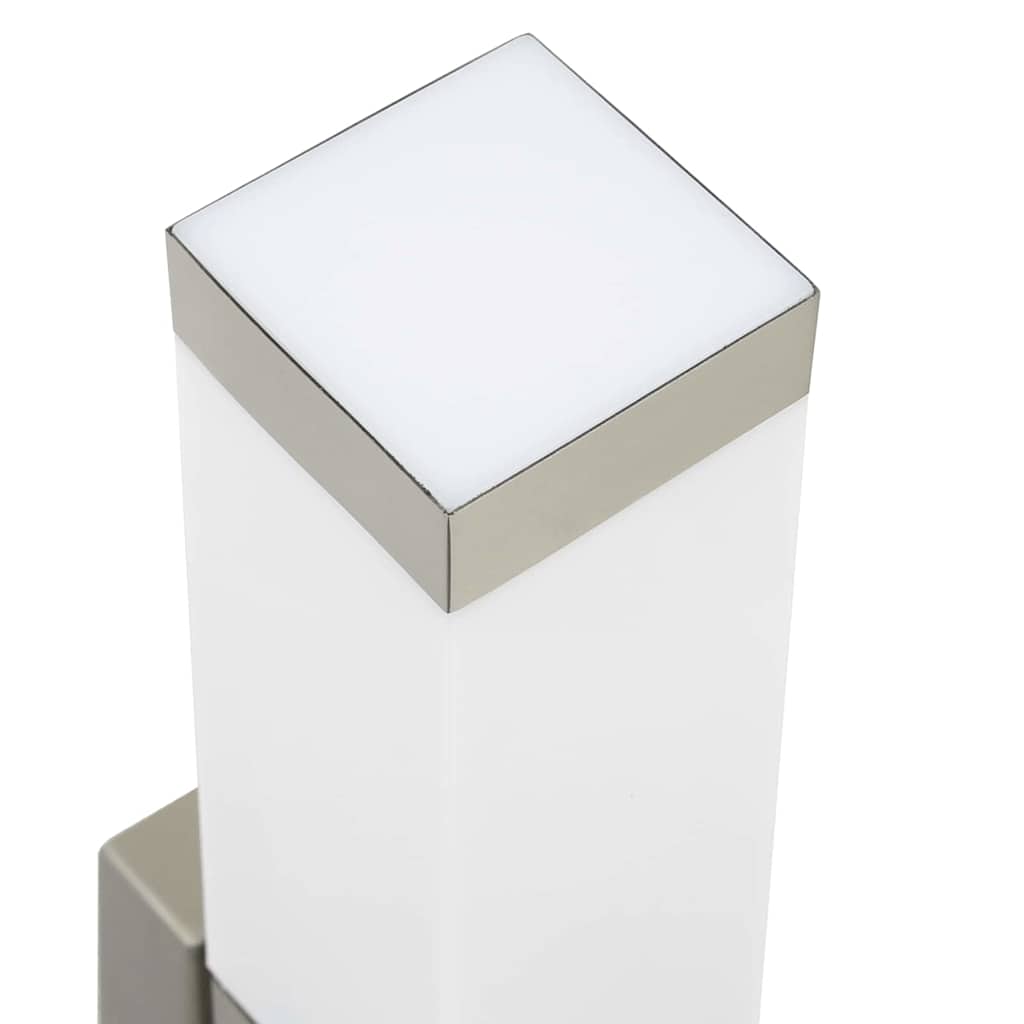 Lampada da Parete Esterna Argento 10.5 x 6 x 33 cm