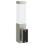 Lampada da Parete Esterna Argento 10.5 x 6 x 33 cm