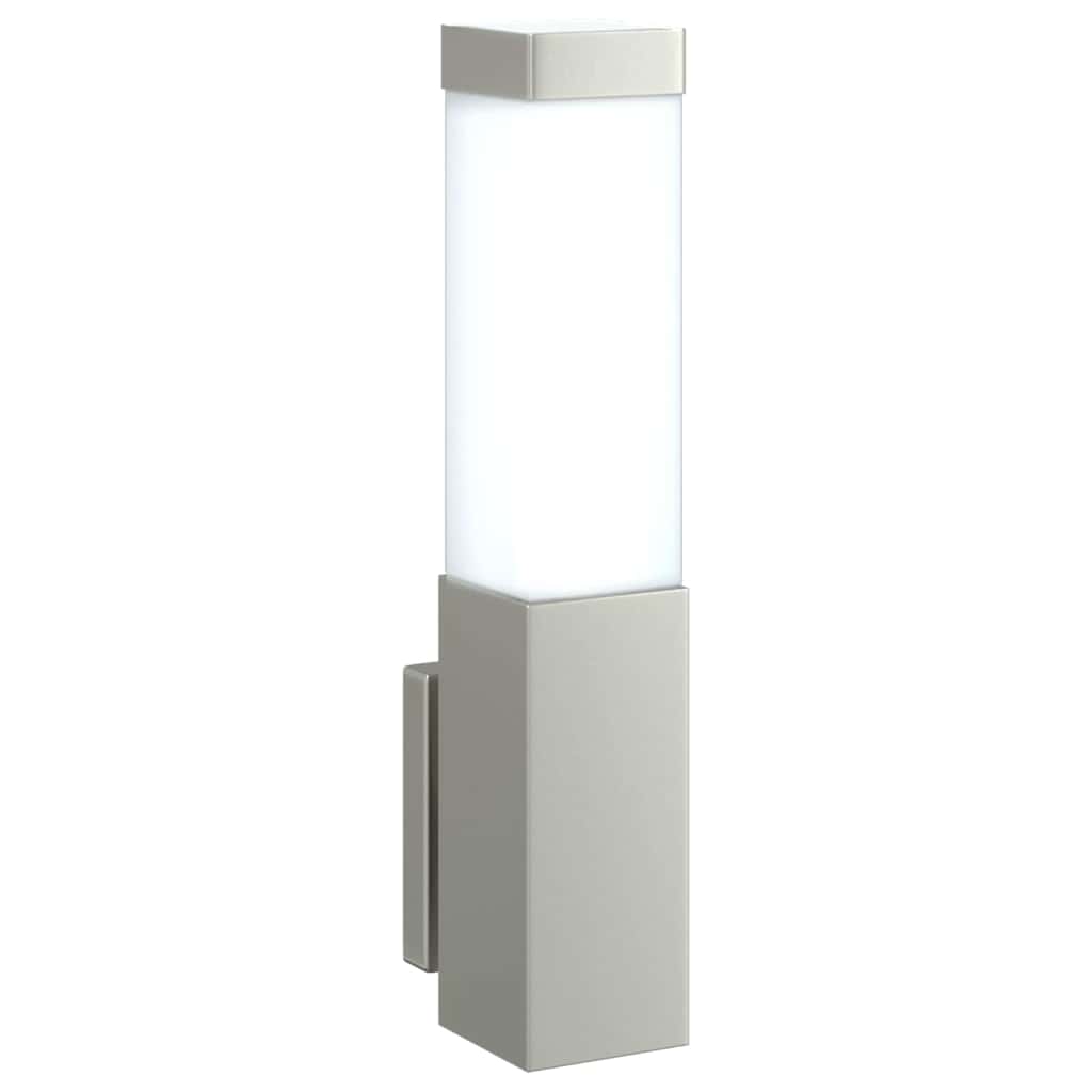 Lampada da Parete Esterna Argento 10.5 x 6 x 33 cm