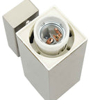 Lampada da Parete Esterna 2 pcs Argento 10.5 x 6 x 33 cm