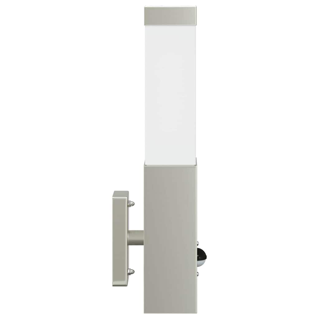 Lampada da Parete Esterna Argento 10.5 x 6 x 33 cm