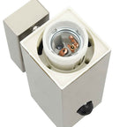 Lampada da Parete Esterna 2 pcs Argento 10.5 x 6 x 33 cm