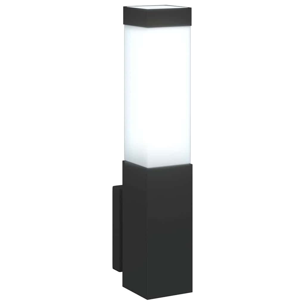 Lampada da Parete Esterna Nero 10.5 x 6 x 33 cm