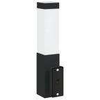 Lampada da Parete Esterna 2 pcs Nero 10.5 x 6 x 33 cm