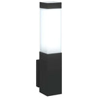 Lampada da Parete Esterna 2 pcs Nero 10.5 x 6 x 33 cm