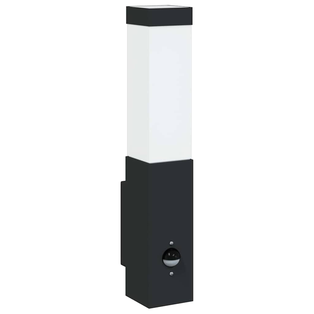 Lampada da Parete Esterna 2 pcs Nero 10.5 x 6 x 33 cm