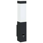 Lampada da Parete Esterna 2 pcs Nero 10.5 x 6 x 33 cm
