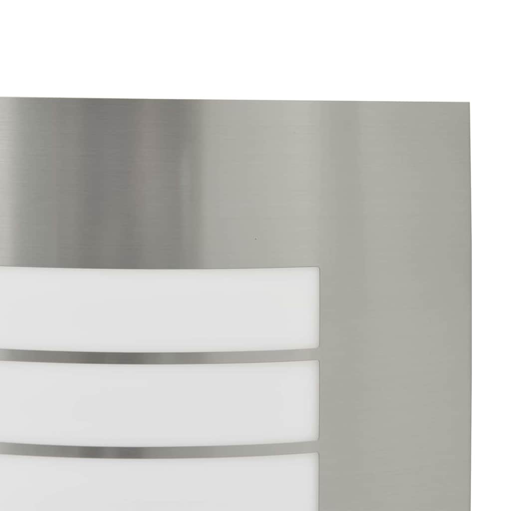 Lampada da Parete Esterna Argento 23.5 x 9 x 26 cm