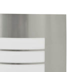 Lampada da Parete Esterna 2 pcs Argento 23.5 x 9 x 26 cm