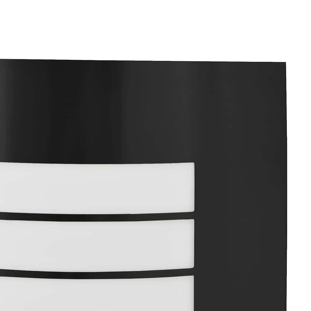 Lampada da Parete Esterna Nero 23.5 x 9 x 26 cm