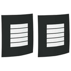 Lampada da Parete Esterna 2 pcs Nero 23.5 x 9 x 26 cm