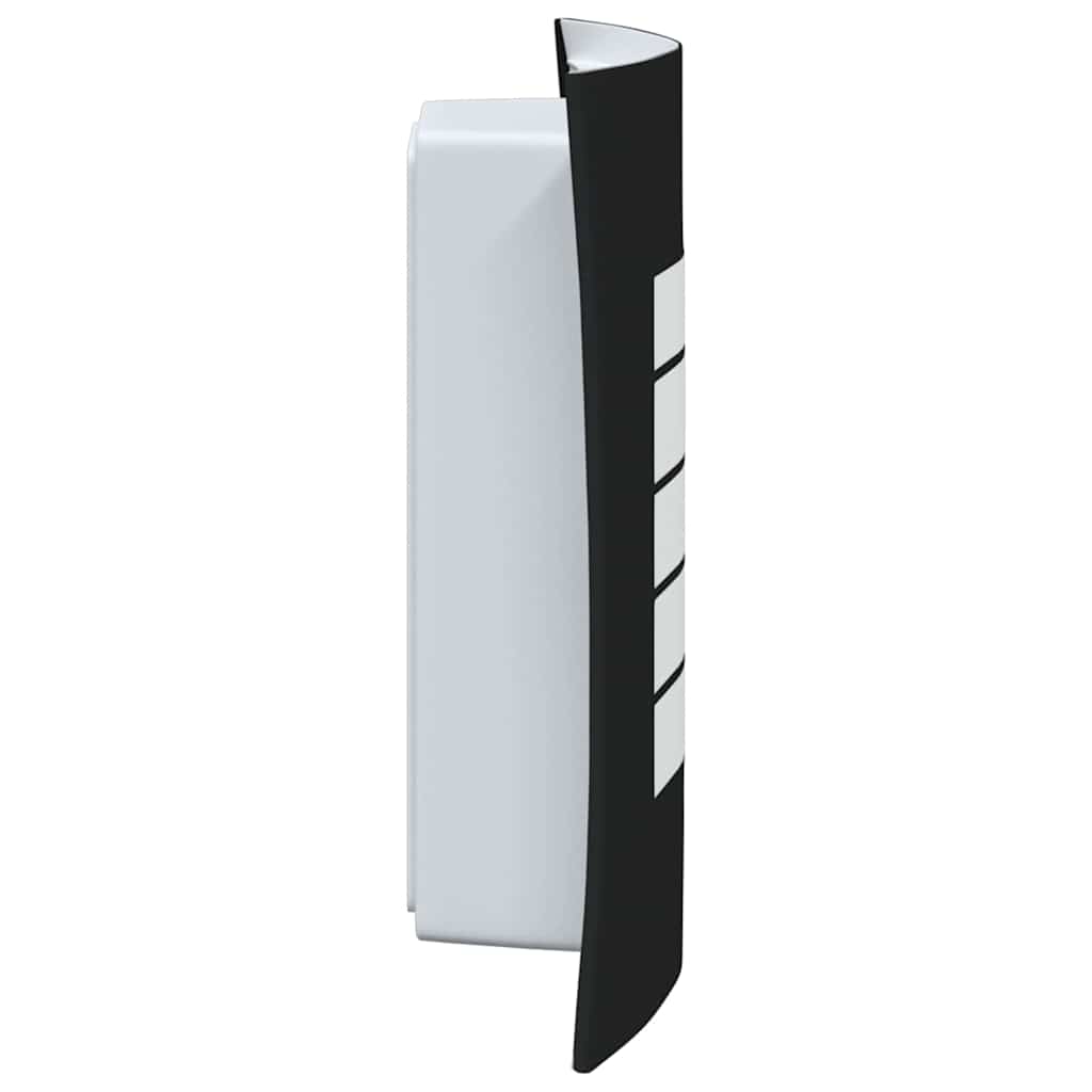 Lampada da Parete Esterna 2 pcs Nero 23.5 x 9 x 26 cm