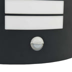 Lampada da Parete Esterna 2 pcs Nero 23.5 x 9 x 26 cm